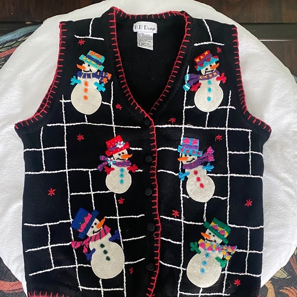 Black Snowman Vest